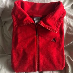 Full Zip Adidas Fleece Sweater